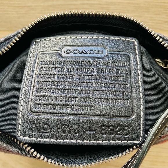 Coach Tartan Plaid Wool Leather Demi Bag Hampton Vintage Y2K Small 8326 - Picture 4 of 13